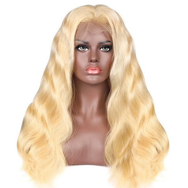 Fulllace Blonde mix wig color 2216 blonde … Blonde mix 2216 short bob Lacefront wig 2020 main image 3