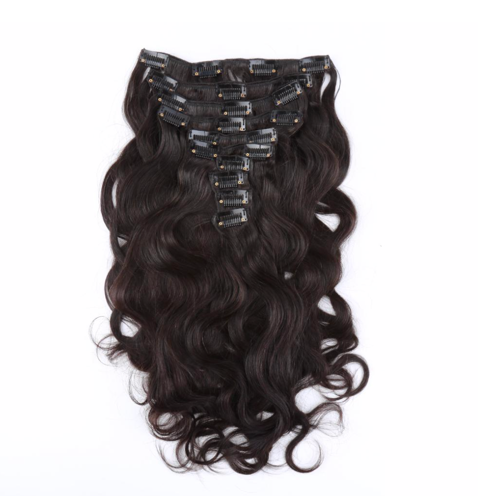 20 Inch Loose Wave Clip Ins Hair Extensions 160 grams